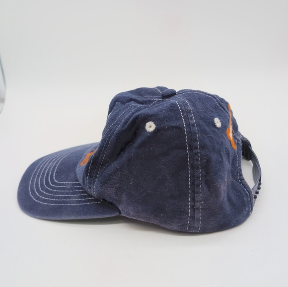 Nickelodeon 1990s Dog Bone Navy and Orange Cap Hat - Picture 3 of 7